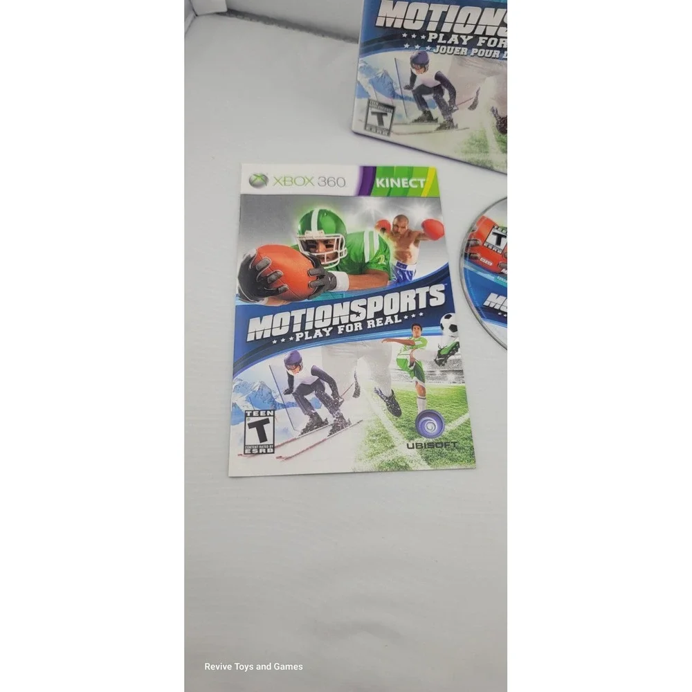 MotionSports Play For Real (Microsoft Xbox 360 2010) CIB Complete Tested Working
